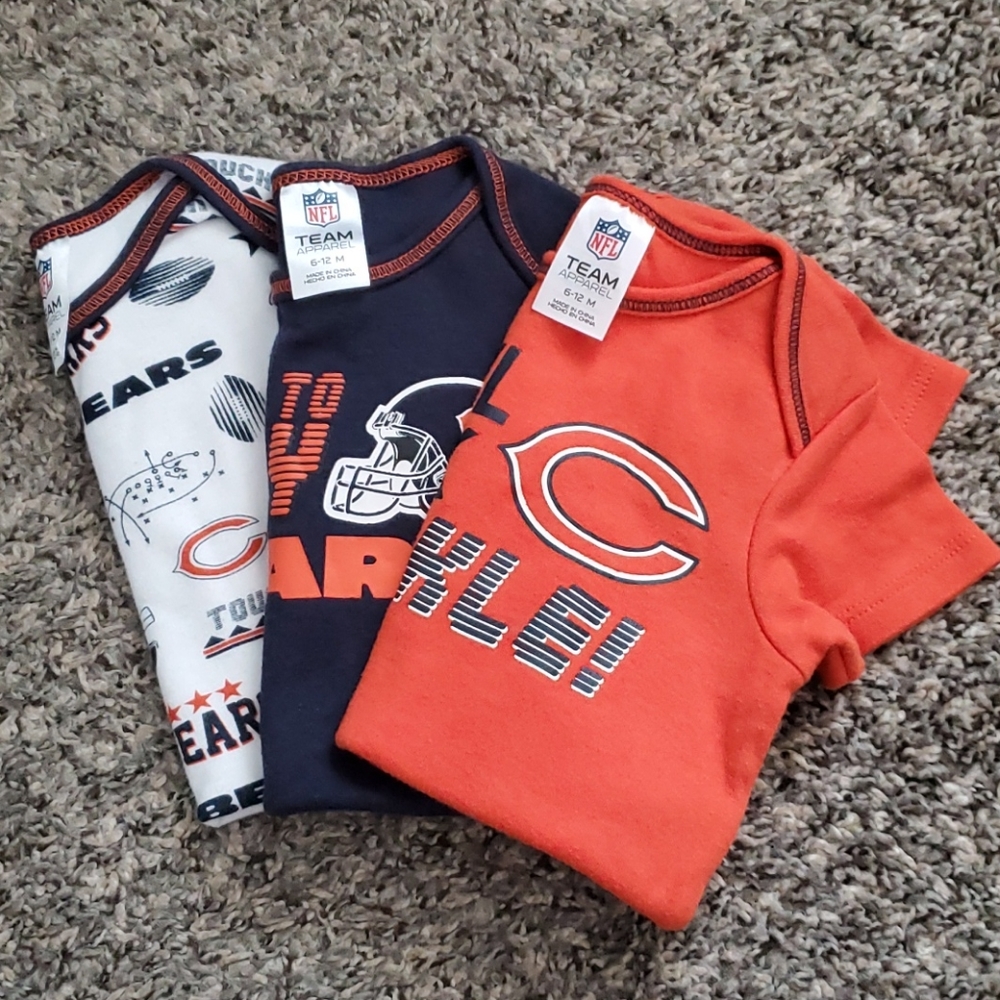 Baby Unisex Chicago Bears Onesies- 6-12 Months